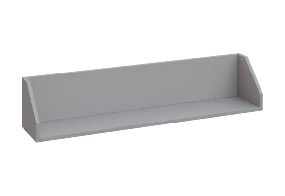 BPA - 100 police na zeď, 240x1000x240, šedá